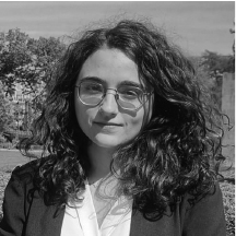 Black and White Headshot of Sara Kassab