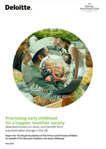 Cover of the "Prioritizing Early Childhood" report.